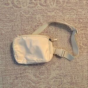 Cream Nylon Belt Bag